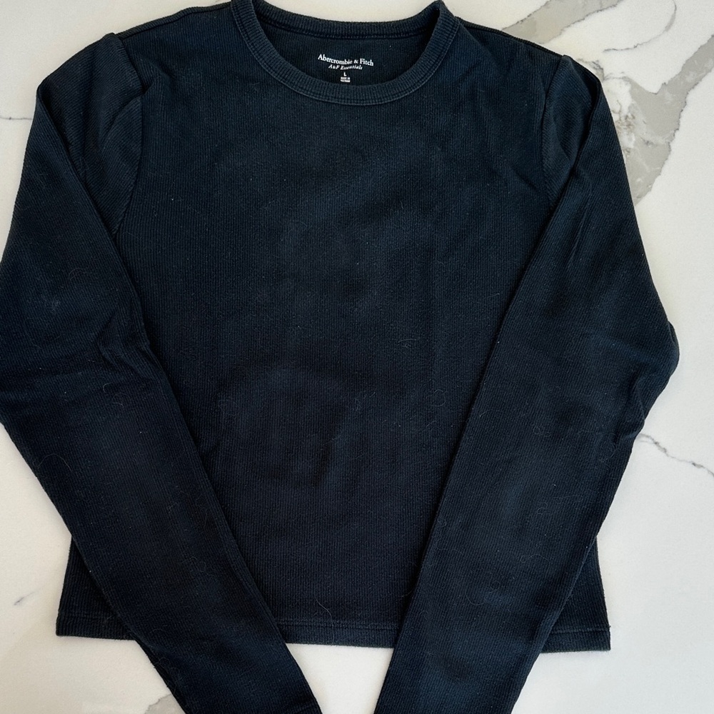 Abercrombie & Fitch Navy Long Sleeve Shirt